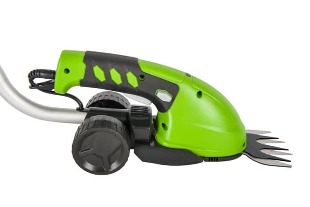 Садовые ножницы аккумуляторные Greenworks Арт. 1600207, 3,6V со встроенным аккумулятором 2 Aч и телескопической ручкой