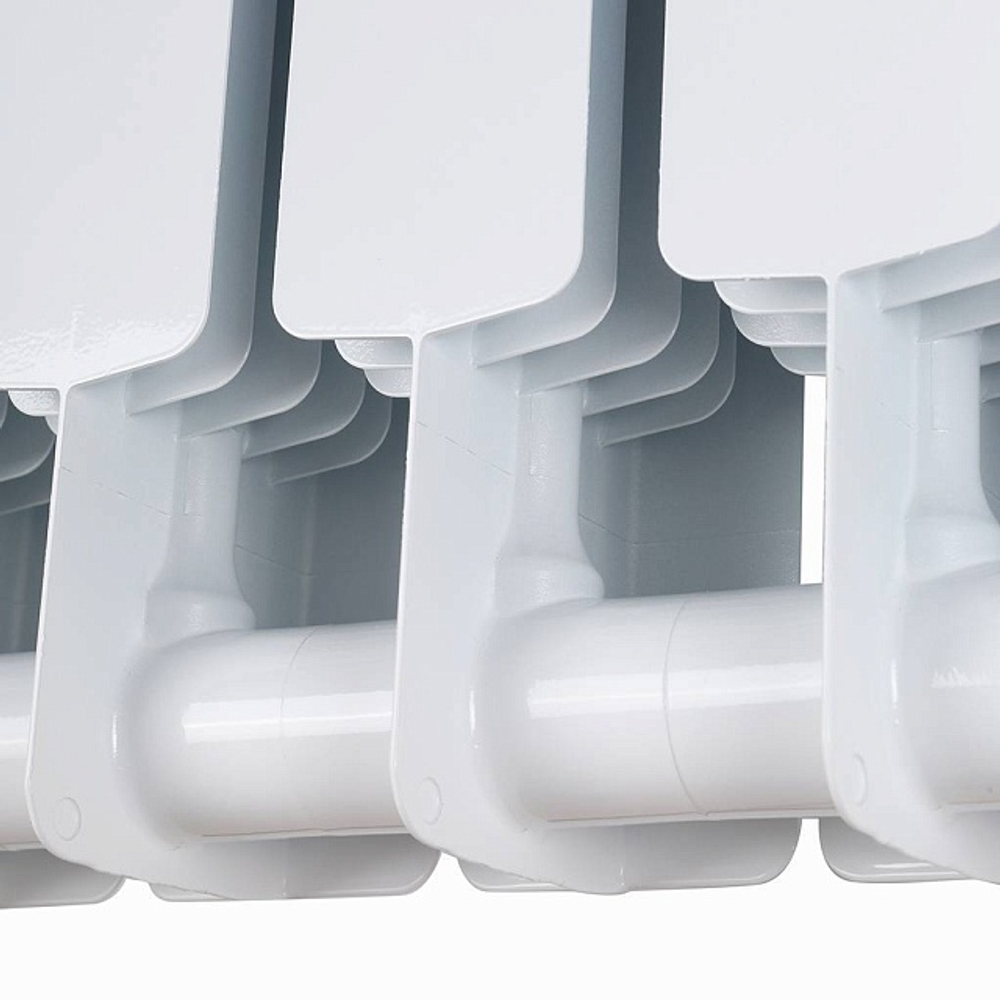 Радиатор биметаллический STOUT Space 500 - 13 секций (подключение боковое, цвет белый)