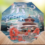 Зонт механический ветроустойчивый, матовая ручка «BESTzontik - World», длина 25см, d-110см