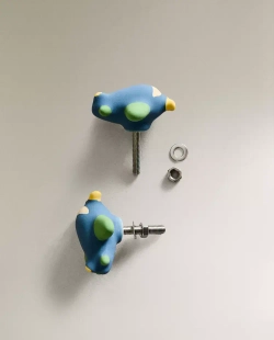 ZARA HOME НАБОР ДЕТСКИХ МЕБЕЛЬНЫХ РУЧЕК «САМОЛЕТ» (2 ШТ.), РАЗНОЦВЕТНЫЙ