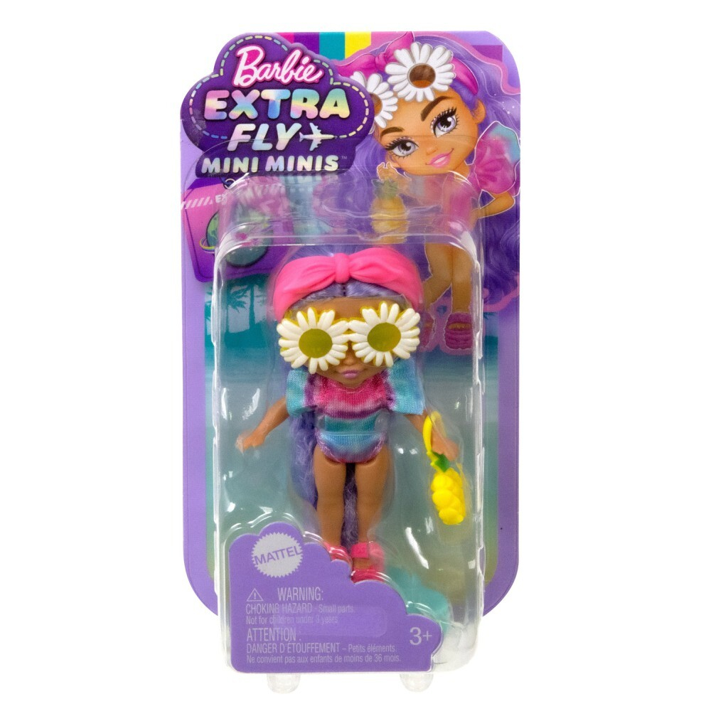 Barbie Extra Fly - пляжная кукла Mini Minis HPN06 / артикул   HLN44 HPN06  / GTIN 194735163779