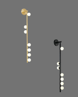 Вертикальное настенное бра в современном стиле