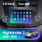 Teyes SPRO Plus 9" для Toyota Highlander 2007-2013