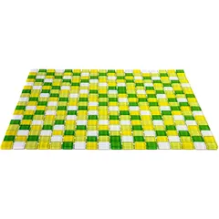 Tropic мозаика Bonaparte стеклянная зеленый желтый белый квадрат