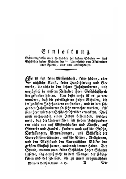 Geschichte der Entstehung und Entwickelung der hohen Schulen unsers Erdtheils. Band 1 | Christoph Meiners