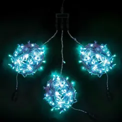 Комплект гирлянды на деревья с контроллером 60 м., 3 луча по 20 м, 600 LED ламп цвета аква, Beauty Led (KDD600C-10-1A)
