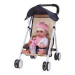 Коляска для кукол сидячая, пакет 935-12