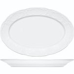 Блюдо «Моцарт» овальное;фарфор;,L=28,5,B=19,5см;белый (Цвет: белый)