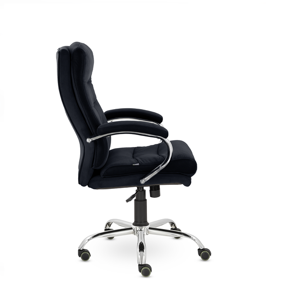 Кресло СН-707 Бруно В хром ХДП Ср Velutto 20/Е11-к (черный)