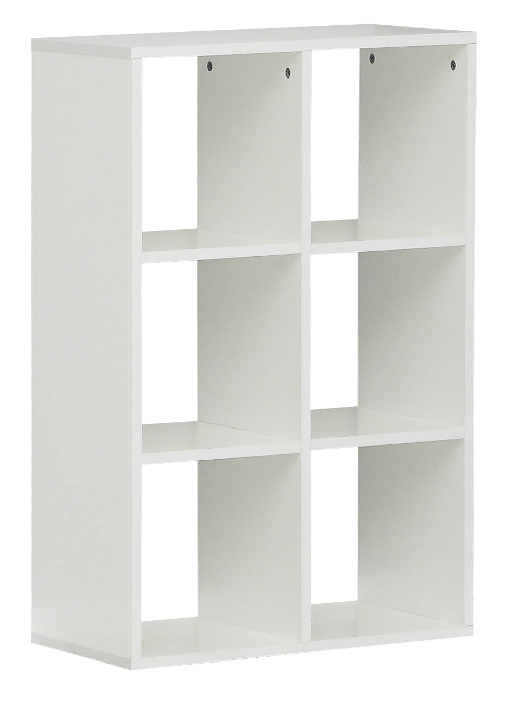 МФ.01.06.000 Стеллаж 6 ячеек вертикальный 580х300х890  Белый жемчуг 81005М Элегия