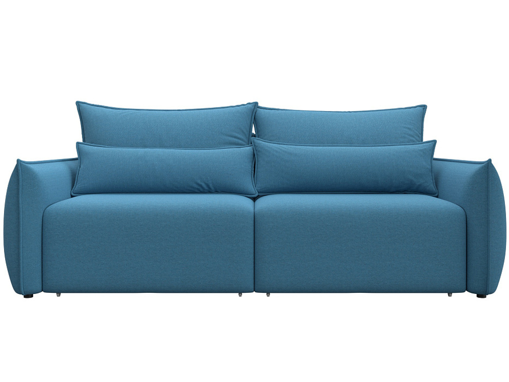 Диван прямой Лига-051 НПБ РОГОЖКА Амур 10 голубой