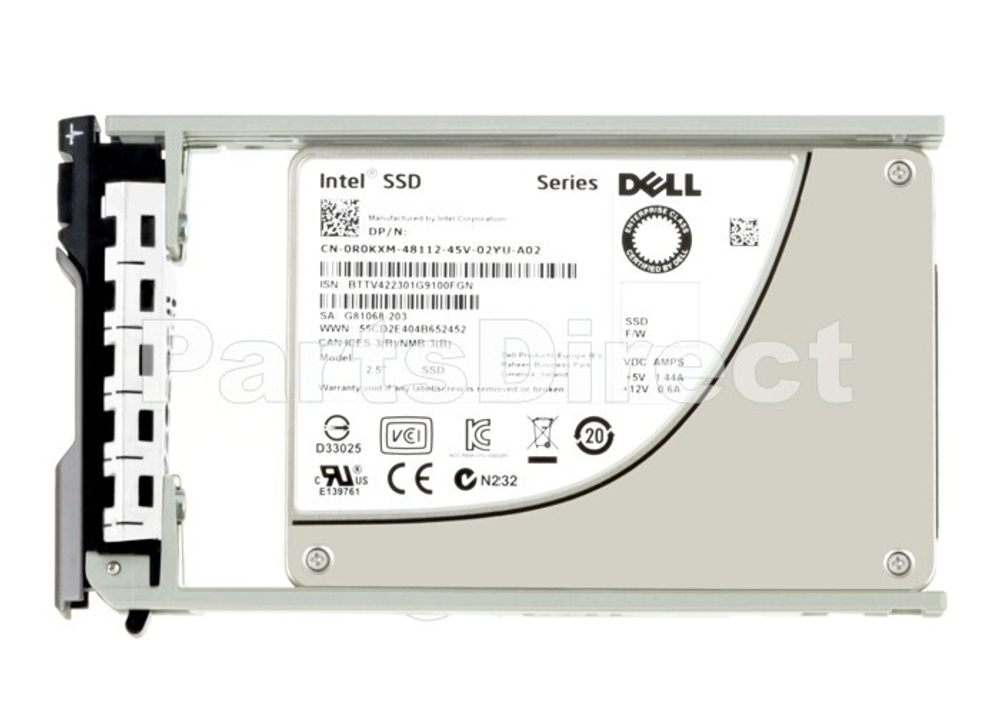Накопитель SSD Dell 0DT32X 960-GB 12G 2.5 SAS MU SSD w/G176J