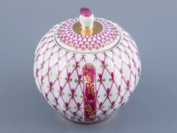 Сахарница форма Тюльпан рисунок Сетка-Блюз арт. 80.86208.00.1