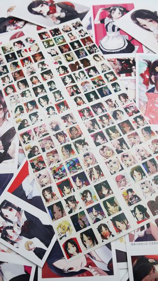 Набор открыток, карточек и наклеек "Госпожа Кагуя: в любви как на войне / Kaguya-sama: Love is War", 188 предметов