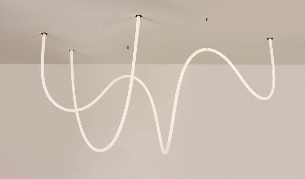 Светильник для LIGHT WAVE,  TUBA,  160Вт,  D25xL10000 мм,  7932Лм,  DC 48В,  Ra90,  360°,  3000К,  IP20,  матовый белый