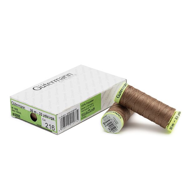 Нитки отделочные Gutermann Top Stitch 30 (30 метров), 5 кат. | 216 капучино