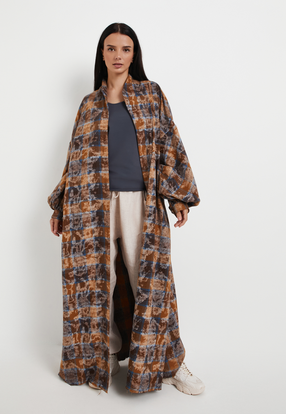 Рубашка Кардиган песочный