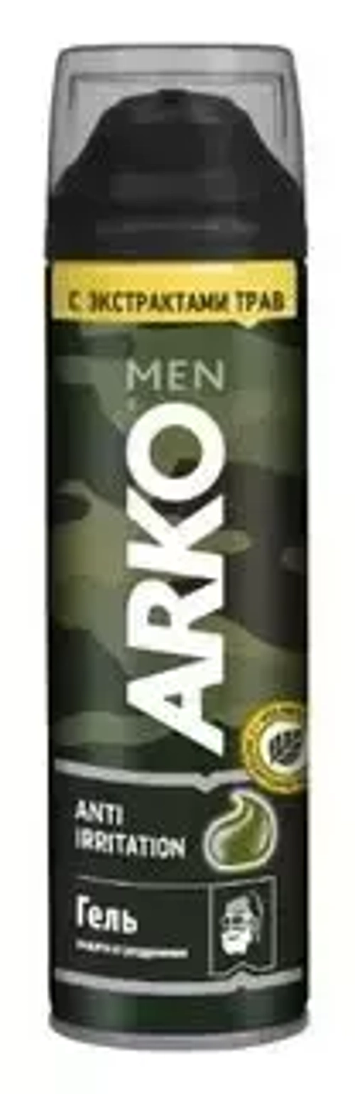 MEN АRКО Гель для бритья с экстрактами трав "ANTI-IRRITATION" 200мл