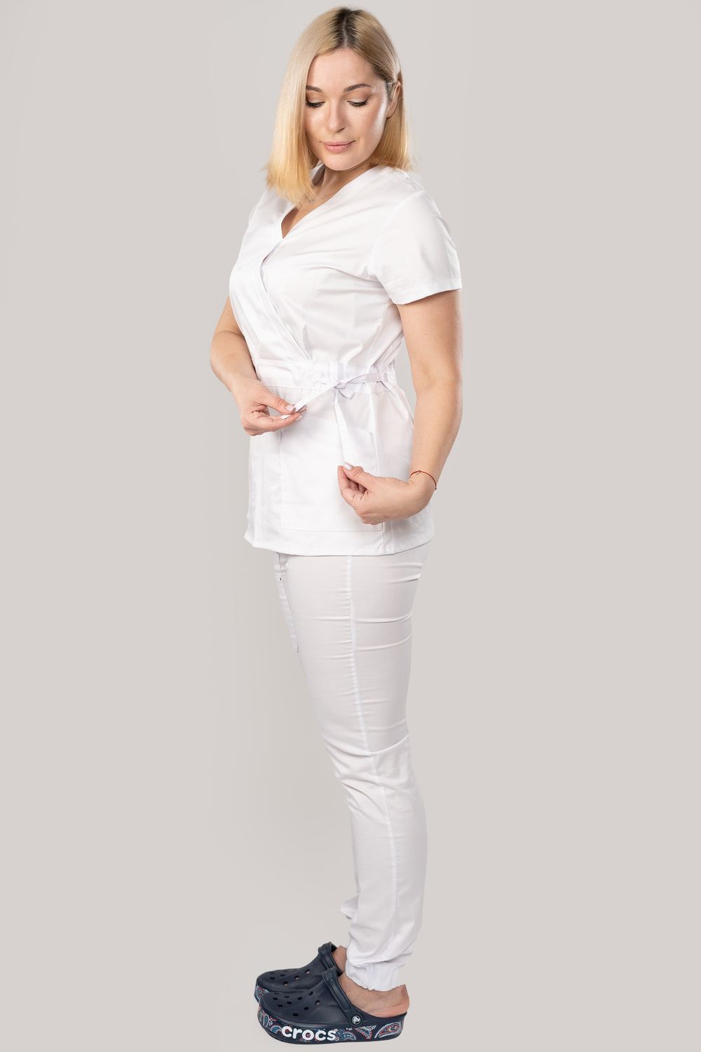 Костюм медицинский женский 386 БЕЛЫЙ