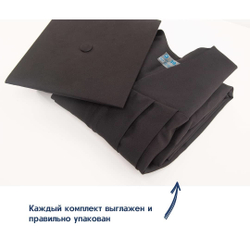 Шапочка выпускника - цвет черный
