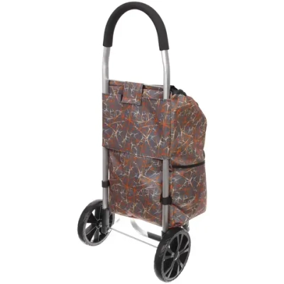 Тележка хозяйственная с сумкой (100*40*35см, колеса 21см,грузоподъемность до50 кг) SYD100B-5