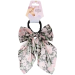 Резинка для волос «ПЕРСЕЯ», пионы, микс 4 цвета, d-5см/11*17см (подвес Кокетка Единорог)