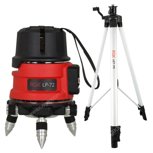 Лазерный уровень RGK LP-72 с калибровкой + штатив RGK LET-170