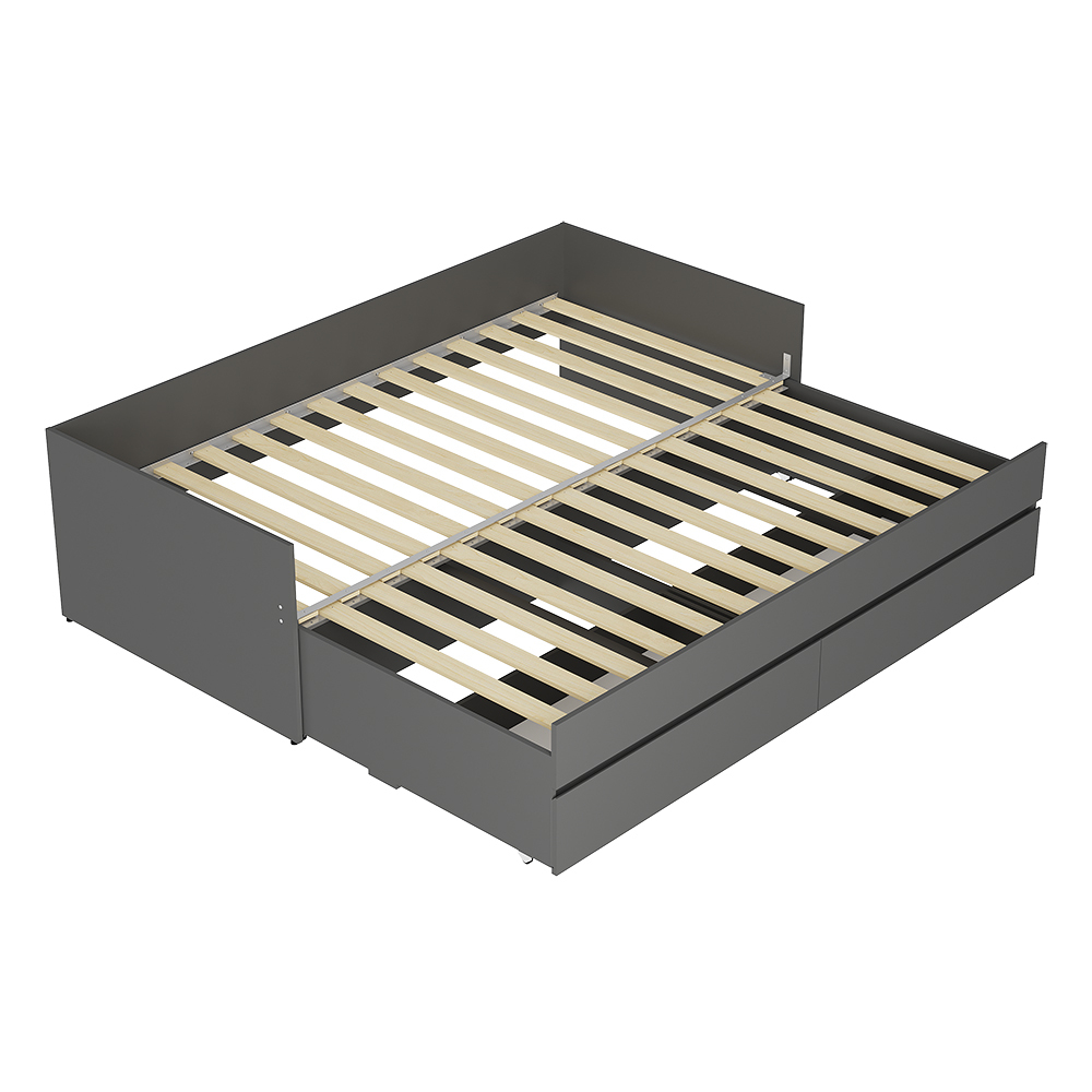 Кровать-трансформер с матрасом-трансформером Симпл КР-51, графит