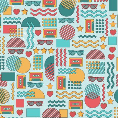 Ретро-геометрия 90х (Дизайнер Irina Skaska)