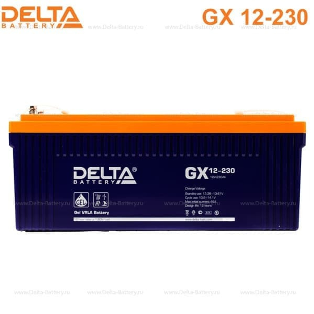 Аккумуляторная батарея Delta GX 12-230 (12V / 230Ah)