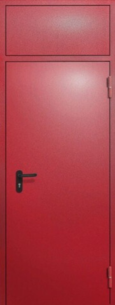 Противопожарная дверь однопольная с фрамугой - 1240