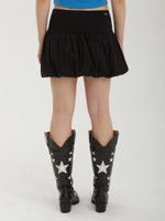 Юбка Black Puff Mini With Ruching At The Waistband