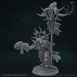 Armies of Chaos Icon Bearer миниатюра для dnd, днд, pathfinder, фентези, Настольная игра, НРИ, Варгейм, РПГ