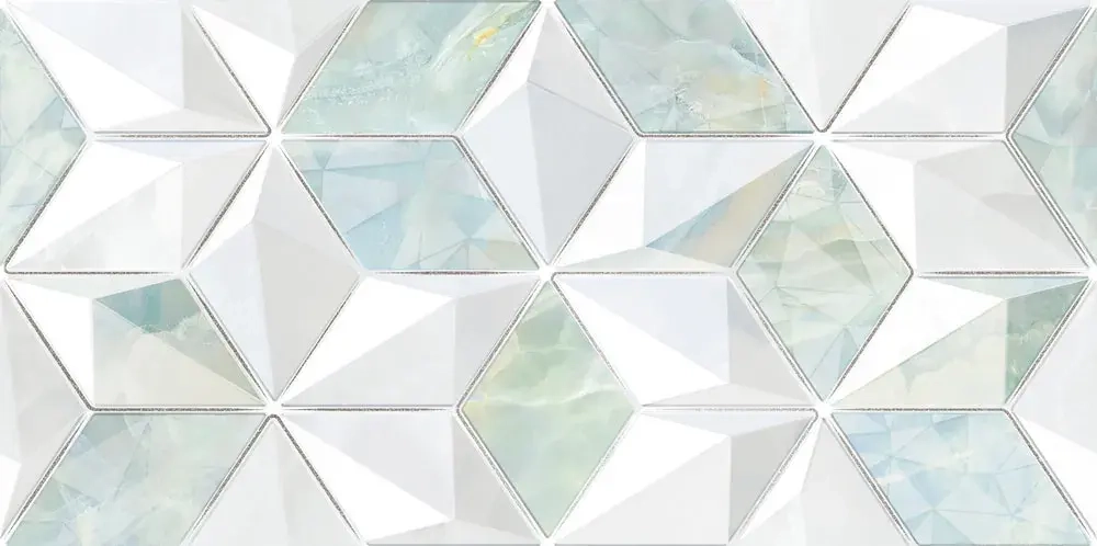 Декоративная плитка ALMA Ceramica DWU09NVD006 Nevada 50x24.9 зеленая глянцевая под камень