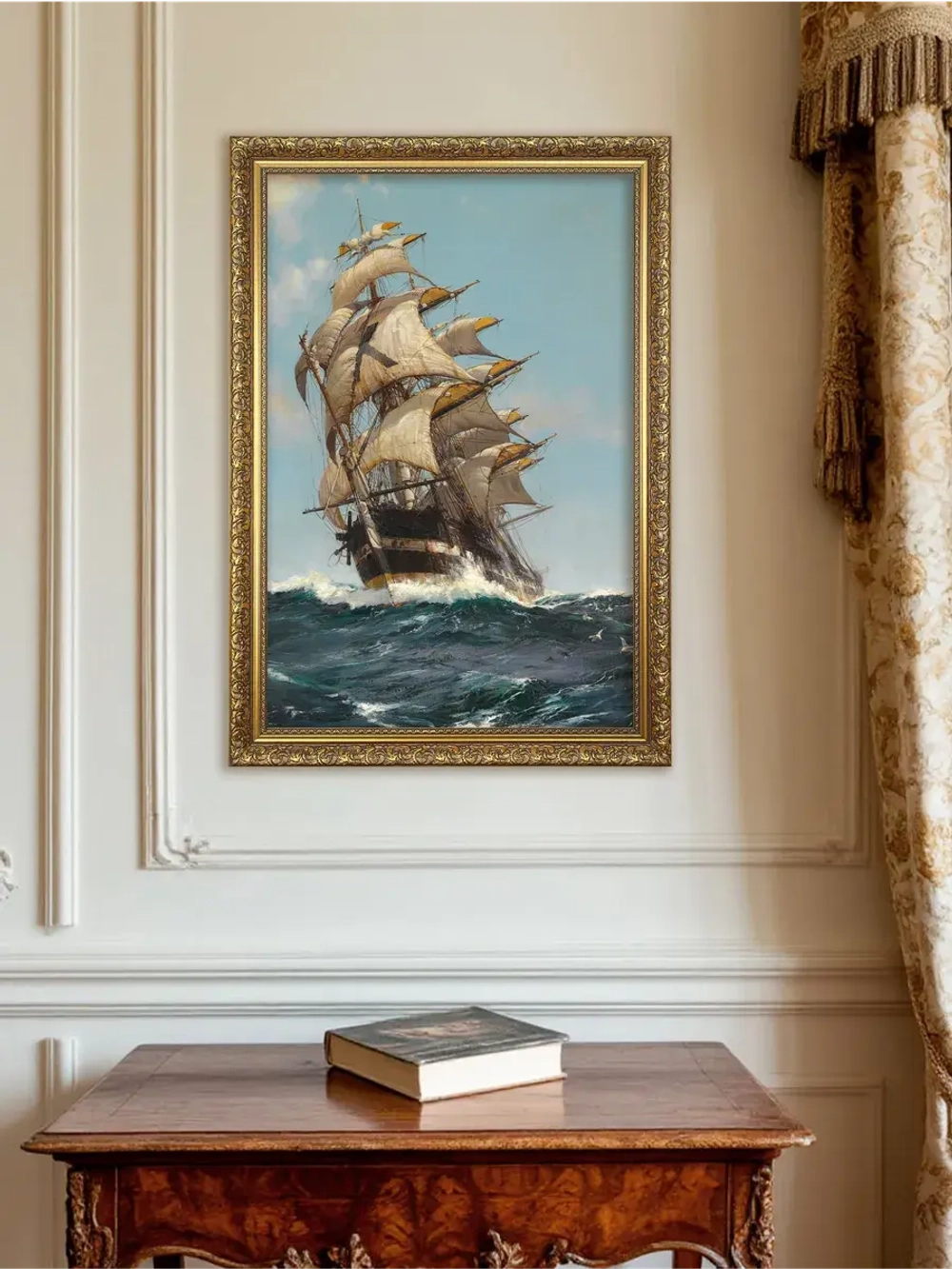 Картина настенная интерьерная в багетной раме 47*67 см