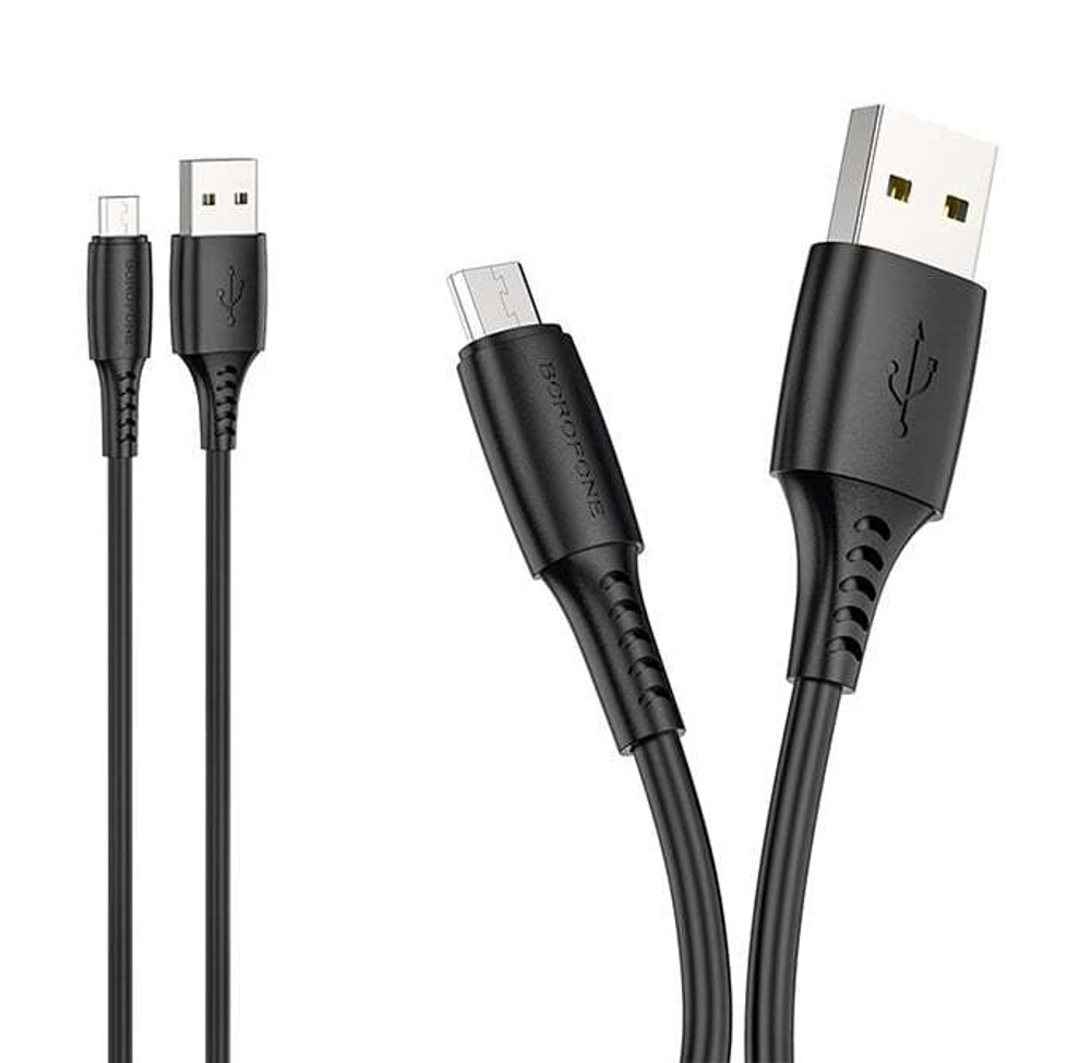 Кабель USB - Micro BOROFONE BX40 (черный) 1м, ароматизированный