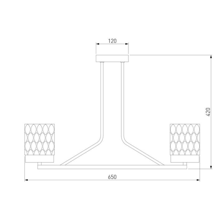 Потолочная люстра Eurosvet Calle 60127/6 латунь