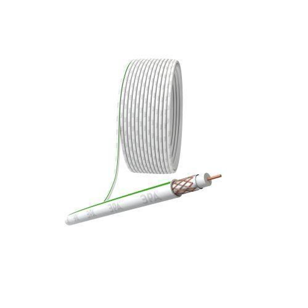 Кабель коаксиальный SAT 703 B 75 Ом Cu/(оплетка Cu 75%) PVC бел. (уп.10м) Эра Б0044613
