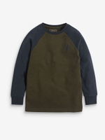 Лонгслив для мальчика Next 921-931, 3 шт., Красный, Оранжевый, Хаки