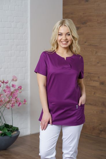 Блуза женская М-281-28 ( элит-стрейч-145/баклажан)