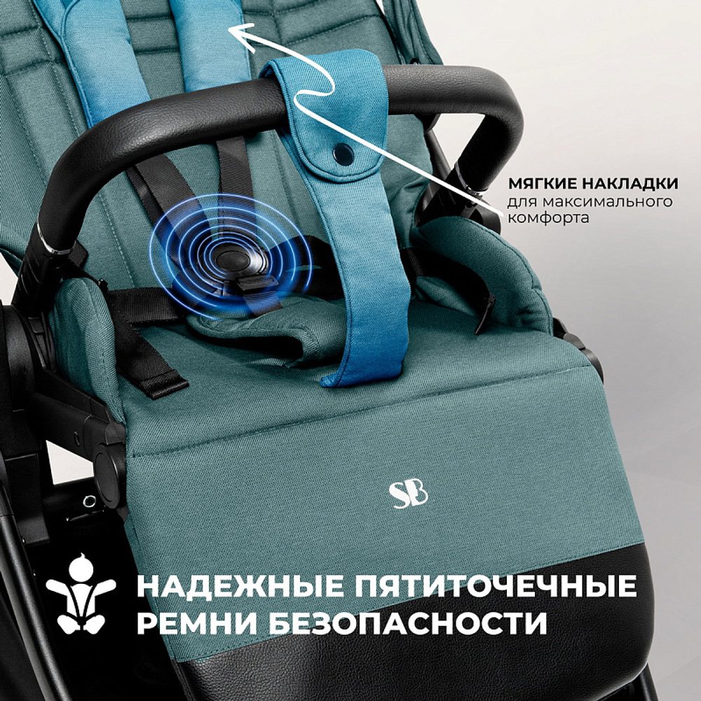 Детская коляска Sweet Baby Stella 2 в 1 427304, Green