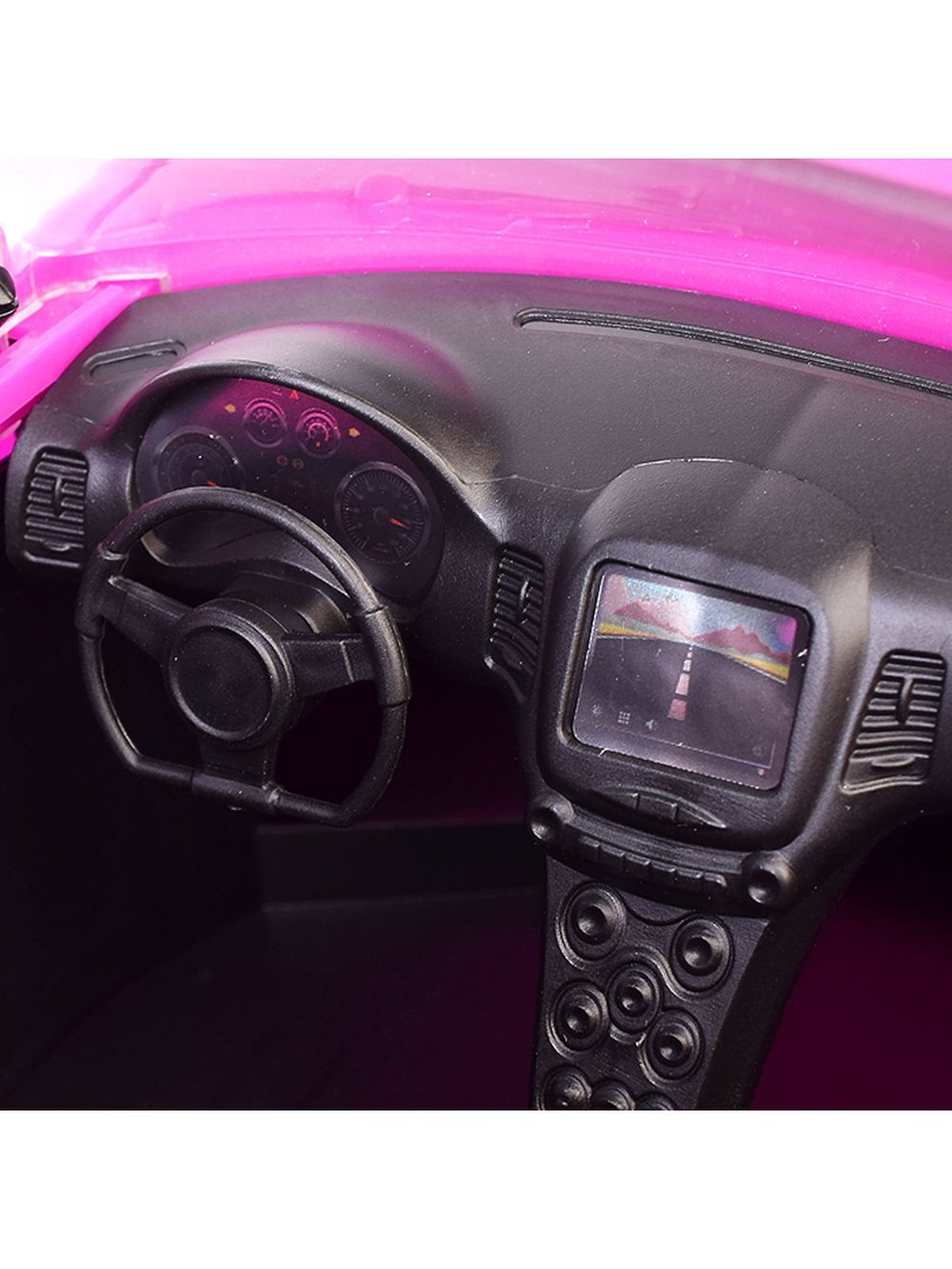 Игрушка Машина с куклой розовая (9010C)