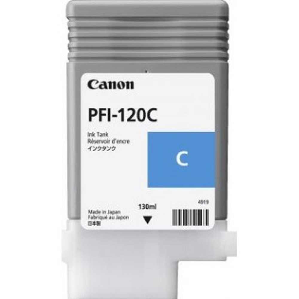 Картридж Canon PFI-120C 2886C001 Картридж для TM-200/TM-205/TM-300/TM-305, 130 мл. голубой