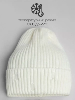 Шапка бини рваная и снуд осенняя