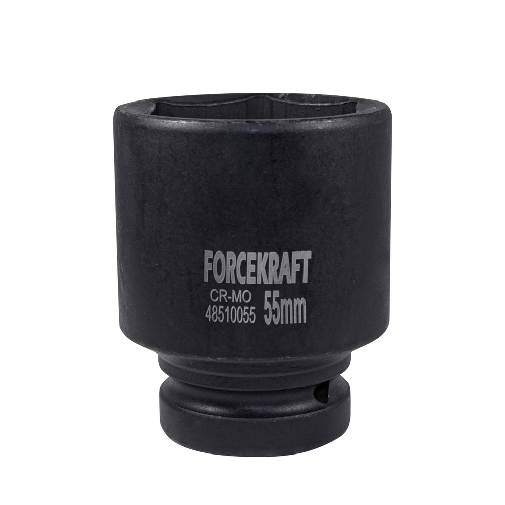 Головка ударная глубокая 1'', 55мм (6гр.) FORCEKRAFT FK-48510055