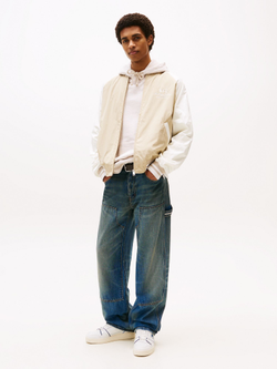 Бомбер Tommy Jeans Eagle Graphic Light Beige/ Ancient White