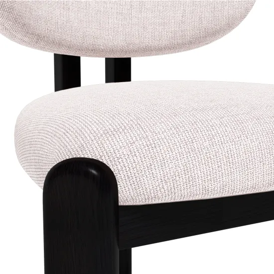 Стул Galloti, бук черный, рогожка wellton 000