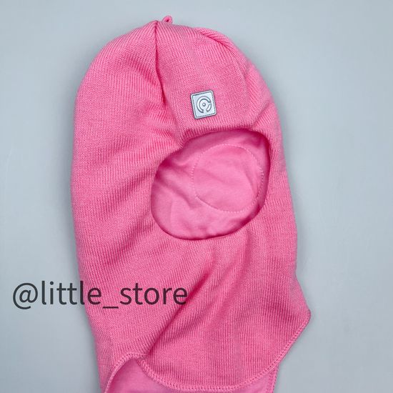 Шапка-шлем зимняя, Ярко-розовая