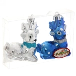 Ёлочные игрушки «Олененок» 6,5см микс цветов (набор 2 шт)