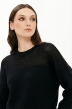 23433 Свитер женский (черный)
